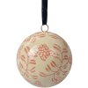 Clayre & Eef 6CE2107S Kula dekoracyjna ceramiczna beżowo-różowa 6 cm Vintage Floral