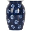 Clayre & Eef 6CE2085 Wazon niebiesko-biały Ø 10x15 cm