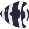Clayre & Eef Poduszka dekoracyjna Fish Maritime Design Biały Niebieski 40x45 cm