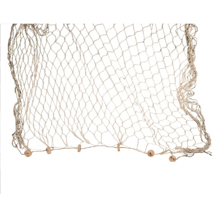 Clayre & Eef 66072 Dekoracja Fishnet Beige 200x400 cm Styl wiejski