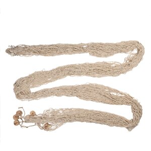 Clayre & Eef 66072 Dekoracja Fishnet Beige 200x400 cm...