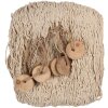 Clayre & Eef 66072 Dekoracja Fishnet Beige 200x400 cm Styl wiejski