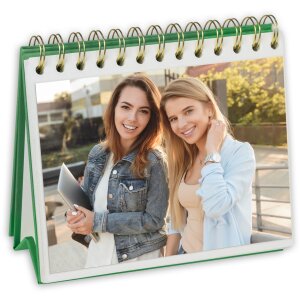 Album spiralny OLIVER zielony 13x19 cm – naklejki, 20 stron