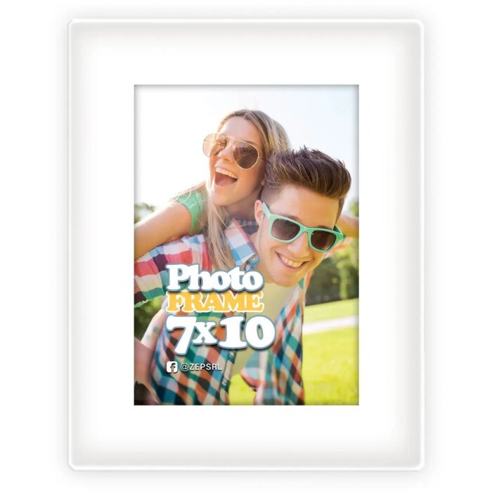 ZEP Magnetyczna ramka akrylowa 7x10 cm biała