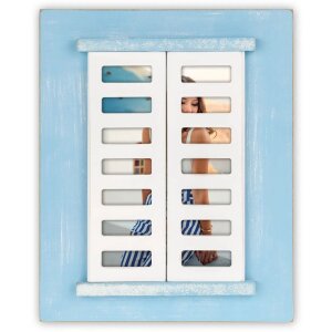 ZEP Drewniana ramka na zdjęcia Procida Blue 10x15 cm z...