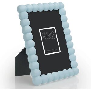 Drewniana ramka na zdjęcia ZEP Pop Blue 10x15 cm