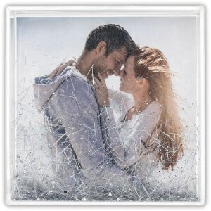 Ramka do potrząsania ZEP brokat 10x10 cm