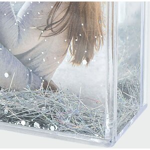 Ramka do potrząsania ZEP brokat 10x10 cm