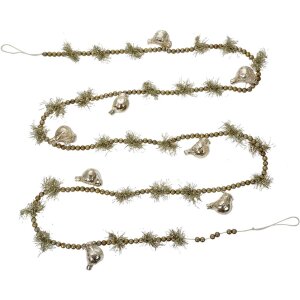 Clayre & Eef 65989 Girlanda świąteczna srebrna 180 cm...