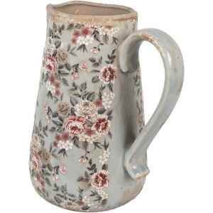 Clayre & Eef dzbanek dekoracyjny ceramiczny szary...