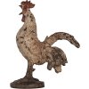 Clayre & Eef 6PR5481 Dekoracyjny kogut beżowo-brązowy 26x13x33 cm polyresin