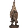 Clayre & Eef 6PR5481 Dekoracyjny kogut beżowo-brązowy 26x13x33 cm polyresin
