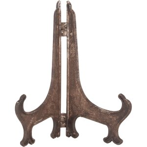 Clayre & Eef 6CE2020 Talerz dekoracyjny beżowo-niebieski 25x18x3 cm