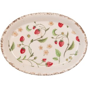 Clayre & Eef Talerz dekoracyjny 25x18x3 cm...