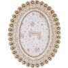 Clayre & Eef Ramka na zdjęcia 16x3x20 cm Białe złoto Romantyczna ramka na zdjęcia