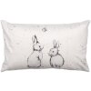 Clayre & Eef Poszewka na poduszkę BNS36-1 30x50 cm Styl wiejski Beżowy Szary Królik