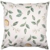 Clayre & Eef LEL22 Poszewka na poduszkę 45x45 cm Beżowy kwiatowy wzór w stylu country