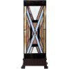 LumiLamp 5LL-6359 Lampa stołowa Tiffany brązowo-beżowa 17x17x44 cm E27 40W