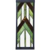 LumiLamp 5LL-6361 Lampa ścienna Tiffany beżowo-zielona 14x16x40 cm E27 szkło metal