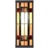 LumiLamp 5LL-6362 Lampa ścienna Tiffany beżowo-brązowa 14x16x40cm E27 szkło metal