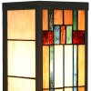 LumiLamp 5LL-6362 Lampa ścienna Tiffany beżowo-brązowa 14x16x40cm E27 szkło metal