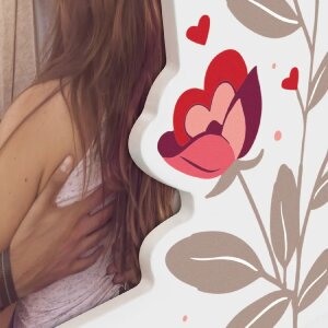 ZEP Drewniana ramka na zdjęcia Giselle White Heart...