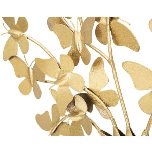 Dekoracja Mauro Ferretti drzewo życia z motylami 31x8x30 cm w kolorze złotym