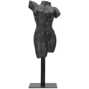 Mauro Ferretti Rzeźba Muzeum Kobieta 19x17x50 cm czarny