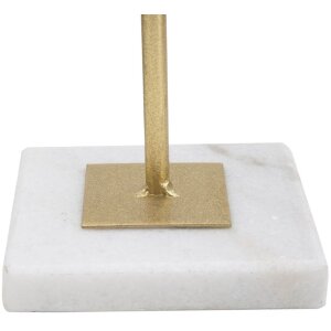 Rzeźba Mauro Ferretti Cube 16x18x41,5 cm biało-złota