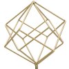 Rzeźba Mauro Ferretti Cube 16x18x41,5 cm biało-złota