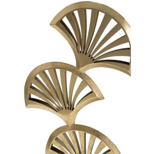 Rzeźba Mauro Ferretti Triple Leaf 23,5x10x44 cm złoto-czarna