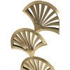 Rzeźba Mauro Ferretti Triple Leaf 23,5x10x44 cm złoto-czarna
