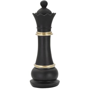 Rzeźba Mauro Ferretti Królowa 9x25,5 cm czarno-złota