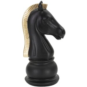 Rzeźba Mauro Ferretti Koń 10,5x8,5x19 cm czarno-złoty