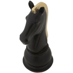 Rzeźba Mauro Ferretti Koń 10,5x8,5x19 cm czarno-złoty