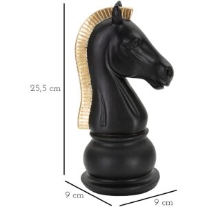 Rzeźba Mauro Ferretti Koń 10,5x8,5x19 cm czarno-złoty