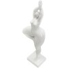 Mauro Ferretti figurka do jogi stojąca Kobieta Joga 16x9x45,8 cm biała