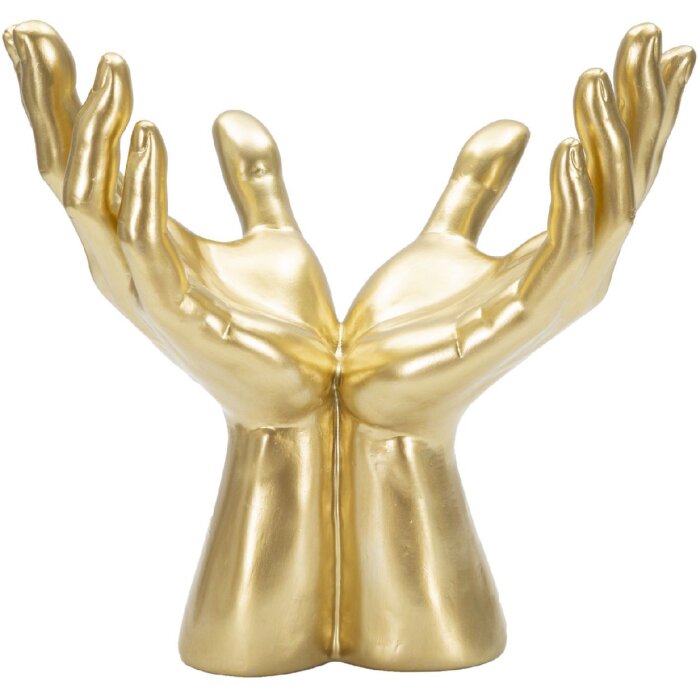 Rzeźba dłoni Mauro Ferretti Peace Hands 25x15x24 cm złota