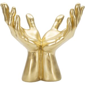 Rzeźba dłoni Mauro Ferretti Peace Hands 25x15x24 cm złota