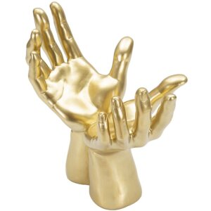 Rzeźba dłoni Mauro Ferretti Peace Hands 25x15x24 cm złota