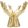 Rzeźba dłoni Mauro Ferretti Peace Hands 25x15x24 cm złota
