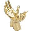 Rzeźba dłoni Mauro Ferretti Peace Hands 25x15x24 cm złota