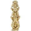 Mauro Ferretti figurka dekoracyjna małpka wieża Ø10,5x30 cm błyszczące złoto