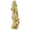 Mauro Ferretti figurka dekoracyjna małpka wieża Ø10,5x30 cm błyszczące złoto