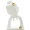 Mauro Ferretti Popiersie Buddy 21,5x13x36 cm białe złoto