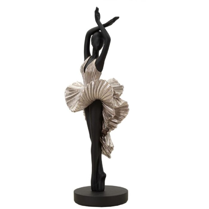Mauro Ferretti figurka tancerki 17x14x43 cm czarny srebrny