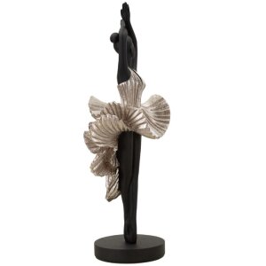 Mauro Ferretti figurka tancerki 17x14x43 cm czarny srebrny