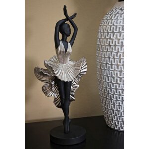 Mauro Ferretti figurka tancerki 17x14x43 cm czarny srebrny