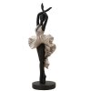 Mauro Ferretti figurka tancerki 17x14x43 cm czarny srebrny