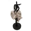 Mauro Ferretti figurka tancerki 17x14x43 cm czarny srebrny